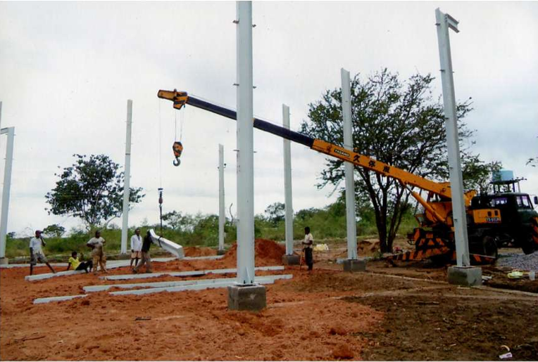 Steel plate rolling work